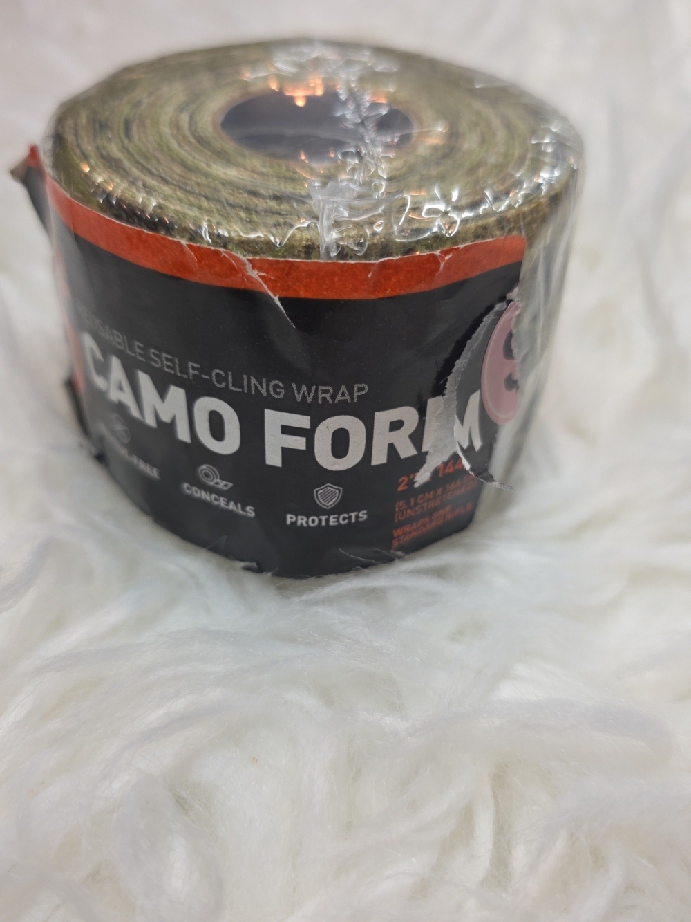 Camo Realtree-Style Self-Cling Wrap in Green and Tan - Picture 8 of 8